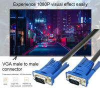 Practical Video VGA Cable  Delicate Image Flicker-free VGA Adapter Cable  1080P VGA Video Extension Line Replacement Parts