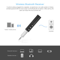 Bộ Chuyển Đổi Âm Thanh Âm Nhạc Bluetooth Giắc Cắm AUX 3.5Mm Cho Loa Xe Hơi thumbnail