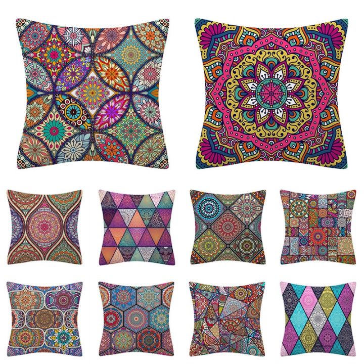 cw-mandala-pattern-cushion-cover-45x45-ethnic-covers-polyester-print-pillowcase-sofa