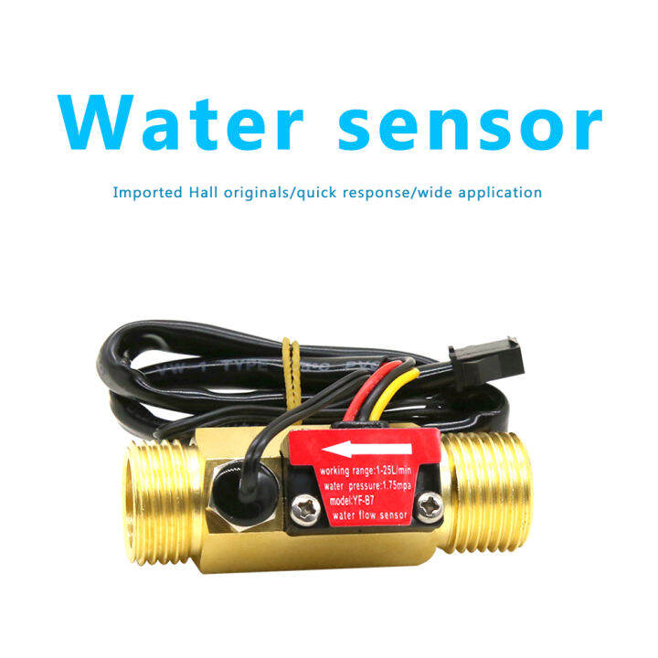 Original Aideepen 4 Points Copper Flowmeter, Flow Sensor, Hall