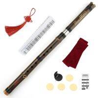 G F Key ขลุ่ยไม้ไผ่จีนมือซ้าย Xiao Woodwind Vertical Flautatraditional Handmade Musical Instrument