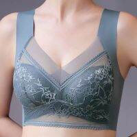 《Be love shop》Top High Quality Lace Ladies Underwear Sexy and Comfortable No Steel Rings Fixed Cups Gathered Small Large Size Bra Thin Section