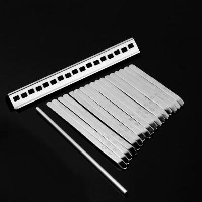 【Worth-Buy】 อะไหล่อะลูมินัมอัลลอยสำหรับ17 Note Kalimba African Mbira Thumb Parts โลหะแข็งโอคาริน่า Accessaries