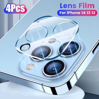 4Pcs Full Cover Protective Glass Camera Lens Protector For iPhone 14 13 12 Pro Max Tempered Glass For iPhone 13 12 Mini Films
