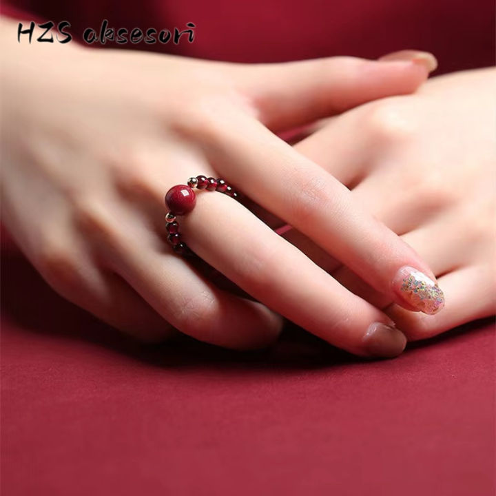 hzs-แหวนชาดธรรมชาติสำหรับผู้หญิง14k-gold-ปรับผิวขาวได้