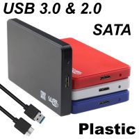 USB พลาสติก3.0/2.0 SATA HDD Enclosure 2.5นิ้ว2.5 "เคสแผ่นฮาร์ดไดรฟ์พอร์ตอนุกรมรองรับแล็ปท็อปภายนอกมือถือ6TB