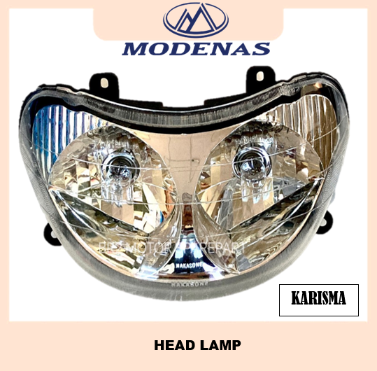 MODENAS KARISMA HEAD LAMP ASSY HEADLAMP HEAD LIGHT HEADLIGHT LAMPU