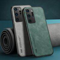 เคสหนังสำหรับ Huawei P30 P40 Lite P50 P20 P60ฝาปิดด้านหลังแบบแม่เหล็กศิลปะมืออาชีพกันกระแทก