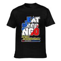 Distro Iseng Iseng Thailook Eat Sleep Ngo Street Drag Bike Party Mens Short Sleeve T-Shirt