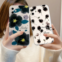 เคส RouJiang สำหรับ iPhone 14 13 12 11 Pro Max X XR Xs Max 8 7 6S Plus SE 2020 INS บรรยากาศขั้นสูงดอกไม้ดอกไม้เคสโทรศัพท์ง่าย