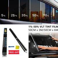 600X50cm Car Glass Film Explosion-proof Insulation Foil Window Tint Accessory Tinted