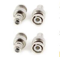 BNC Male Plug to RCA Female Jack Adapter Connector 4PCS