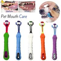 【YF】❒✻  Three Sided Toothbrush Three-Head Multi-angle Cleaning Dog Bad Breath Teeth Mouth