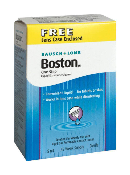 Boston One Step Liquid Enzymatic Cleaner 5ml Protein Remover Lens Care Eye Care Optical Care