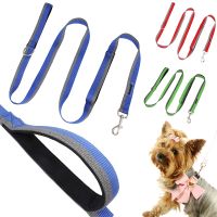 Double Hands Leash Dog Nylon Lead Reflective Traction Rope Outdoor Walking Running Belt Hands Traction Pets Accessories