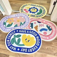 Flower Bathroom Doormat Shower Entrance Smile Face Floor Mat Non-slip Mats Rug Carrot Pet Absorbent Carpet Bath Tub Mat Bed room