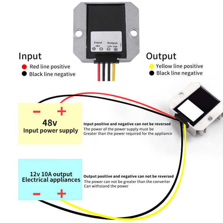 dc-dc-buck-converter-48v-ขั้นตอนลง-12v-10a-120w-แรงดันไฟฟ้าขั้นตอนลงโมดูล-buck-power-supply-converter-regulator-กันน้ำประสิทธิภาพสูงแหล่งจ่ายไฟ-transformer