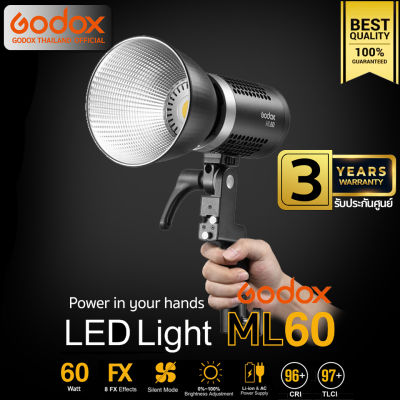 Godox LED ML60 60W 5600K CRI96 TLCI97 - รับประกันศูนย์ Godox Thailand 3ปี