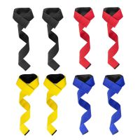 【CW】 2pcs Gym Lifting Straps with Soft SBR Foam Pad Anti slip Hand Wraps Wrist Support for Weight Training