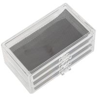 Acrylic Clear Cosmetic Make Up Case Lipstick Liner Brush Holder Organizer Drawer