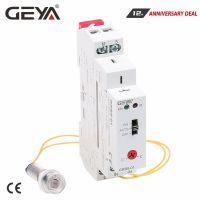 (SQIU)Gratis Ongkir GEYA GRB8-01/02,รีเลย์เครื่องจับเวลาโฟโตอิเล็กทริก AC110V เซ็นเซอร์-240V