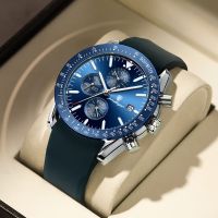 ZZOOI POEDAGAR Men Watch Fashion Sport Chronograph Silicone Quartz Watches Top Brand Luxury Waterproof Luminous Date Mens Wristwatch