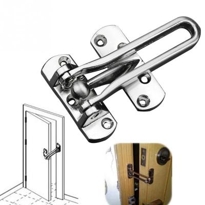 Stainless Steel Hasp Latch Lock Door Chain Anti-theft Clasp Convenience Window Cabinet Locks For Home Hotel Security Door Hardware Locks Metal film re