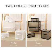 Large Capacity Folding Storage Box Clothing With Lid Waterproof Transparent Wardrobe Organizer Underwear Closet Storage Case