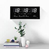 นาฬิกาดิจิตอล LED DIGITAL CLOCK แขวนติดผนัง ขนาด 36 X 15 X 3 ( ตัวเลขสูง 3 CM ) ตั้งปลุกได้ มี BACK UP ในตัว ไฟดับไม่ต้องตั้งเวลาใหม่ รุ่น 3615 สีน้ำเงิน