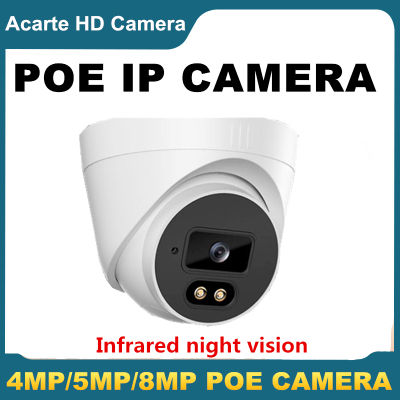 IP Camera POE กล้องถ่ายภาพ 4MP 5MP 4k-8MP เสียงในร่มอินฟราเรด Infrared Night Vision H.265 กล้องวงจรปิด camera Onvif