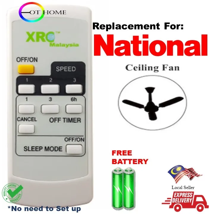 NATIONAL/ PANASONIC CEILING FAN REMOTE CONTROL (REPLACEMENT) Lazada