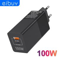 Gan 100W USB C PD100W ที่ชาร์จความเร็วสูง3.0 Type C อะแดปเตอร์เร็ว PD 65W เครื่องชาร์จติดผนังสำหรับที่ชาร์จแล็ปทอปแมคบุ๊ค