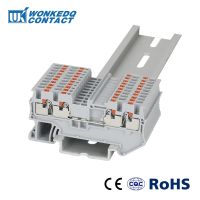 [HOT QAA,JXHKLWW 121] 10Pcs PT1.5-QU Push-In 4-Conductor Double Strip Plug PT 1.5 QUATTRO สายไฟขั้วต่อ Din Rail Terminal Block PT 1.5-QU