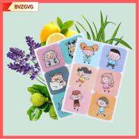 BVZGVG 36Pcs การ์ตูน สแควร์ ผู้ชายผู้หญิง เด็กๆ แผ่นแปะกันยุง เด็กๆ สติกเกอร์ป้องกันยุงเบา