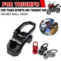 ☈✸ Helmet Wall Hook Holder for Triumph Tiger 660 Sport Tiger660 Trident 660 2022 2023 Motorcycle Accessories Luggage Bag Hanger