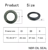 TC25 37 7 ( 25 x 37 x 7 mm.) NBR OIL SEAL