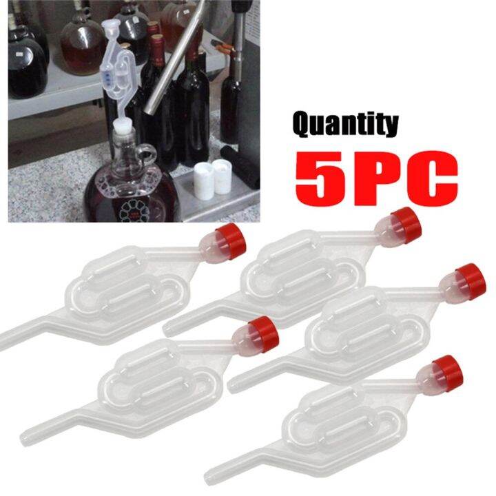 Food Grade Fermenter Seal Valve SShape Airlocks Home Brew Bule Air