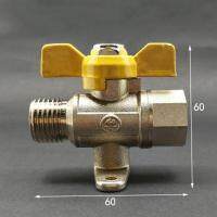 DN15 12" BSP Female to Male Brass Ball Valve Air Fuel Gas With Scoket