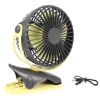 2X 4000Mah Cooling Mini USB Fan 4 Speeds 360 Degree All-Round Rotation Rechargeable Air Fan USB ChargingTH