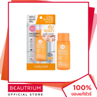 CATHY DOLL Whitamin C Brightening Toner &amp; Essence โทนเนอร์ 50ml BEAUTRIUM บิวเทรี่ยม เคที่ดอลล์