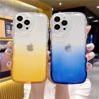 [Phone case]สร้างสรรค์ไล่โทนสีพิเศษใสธรรมดาปกหลังสำหรับ iPhone 11 12 13 Pro X XS XR Max 7 8บวกกรณีสีลูกอม