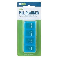 Daily Pill Planner ตลับใส่ยา 4 ช่อง เช้า เที่ยง เย็น ก่อนนอน ยี่ห้อ Ezydose