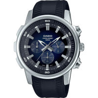 Casio นาฬิกาข้อมือผู้ชาย โครโนกราฟ สายเรซิน รุ่น MTP-E505 ของแท้ประกันศูนย์ CMG