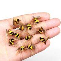 【hot】♟❣☬  10Pcs Insect Bait Color Bumble Bee/Ant Fly Trout Fishing Lures Artificial Treble Hooks