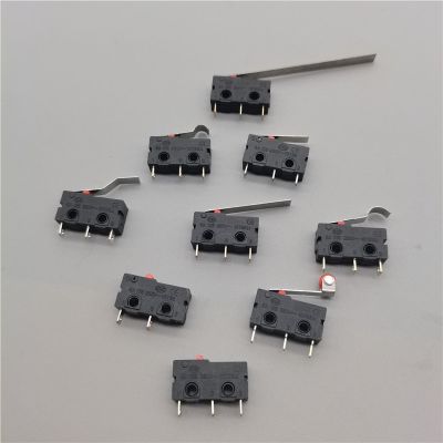 5Pcs Mini Micro Limit Switch NO NC 3 Pins PCB Terminals SPDT 5A 125V 250V 29mm Roller Arc lever Snap Action Push Microswitches