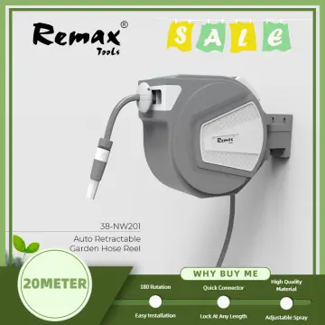ISANO 10m / 20m Automatic Retractable Hose Reel / Auto Rewind Wall