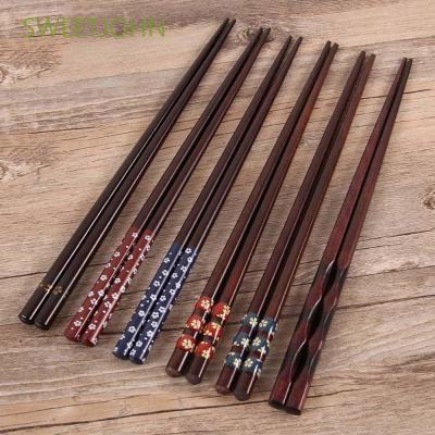 SWEETJOHN Healthy Sushi Chopsticks Home Dinnerware Wood Chopsticks Tableware Restaurant Natural Wooden Cooking Japanese Handmade Kitchen Tools