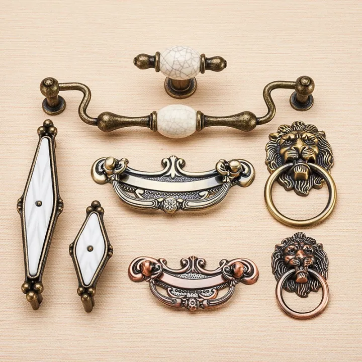 Antique Vintage Kitchen Handles and Knobs Ceramic Zinc Alloy