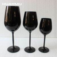 Black Wine Glass Crystal Glass Champagne Glass Handmade Home Decoration Goblet Lead-Free Ornaments Cup