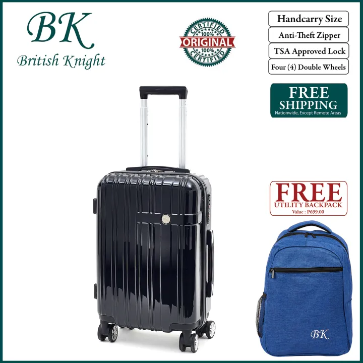British Knight BLF202ZT Black Small (20 Inch) Luggage with TSA Lock